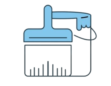imagen de un pincel de pitor profesional para interior